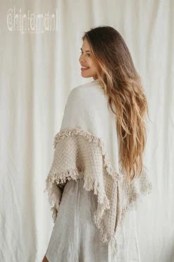 Triangle Cotton Scarf / Off White