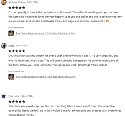 Triangle Cotton Scarf / Off White