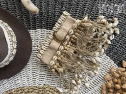 Tribal Collar Necklace / Beige