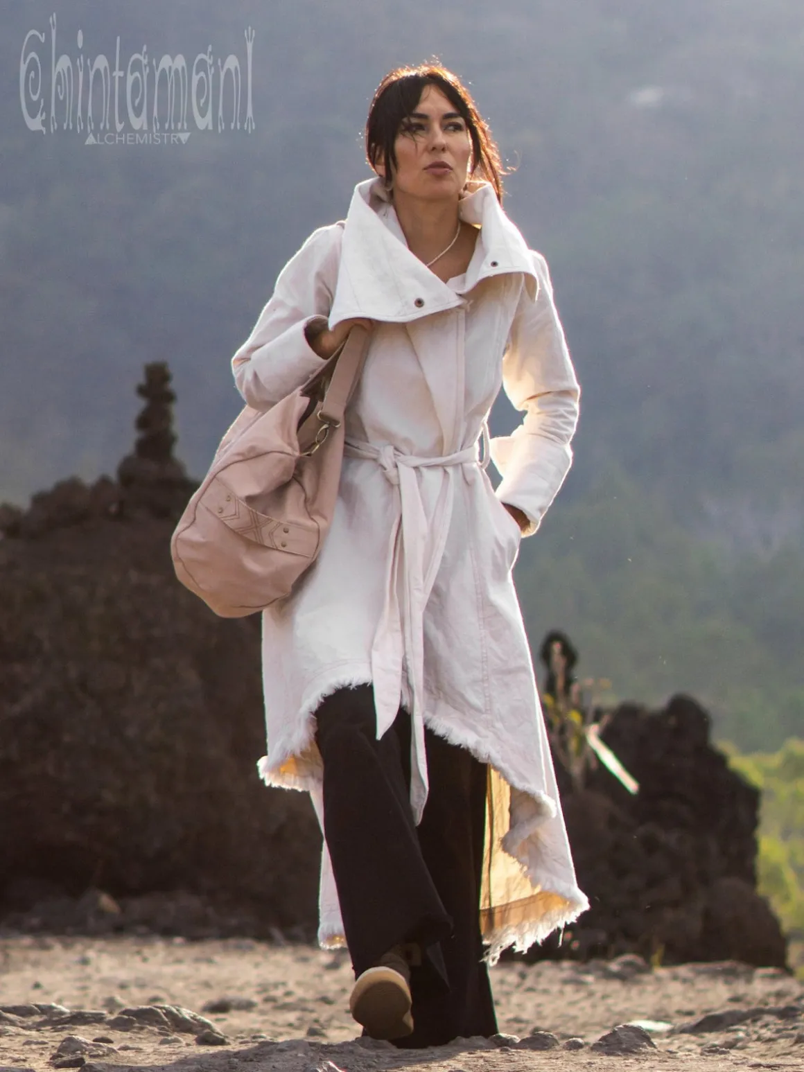 Tribal Duffle Bag / Beige