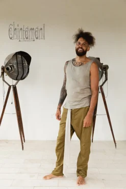 Twill Long Pants / Army Green