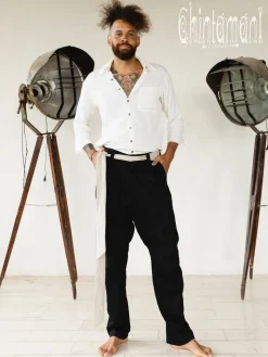 Twill Long Pants / Black