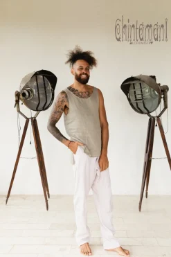 Twill Long Pants / Light Gray