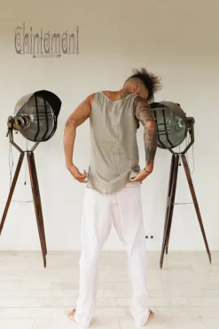 Twill Long Pants / Light Gray