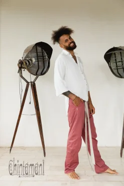 Twill Long Pants / Raspberry Pink