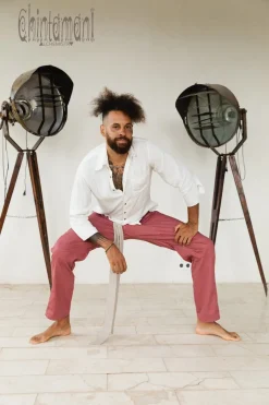 Twill Long Pants / Raspberry Pink