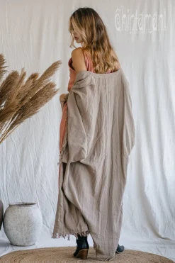 Wide Sleeve Kimono / Coffee