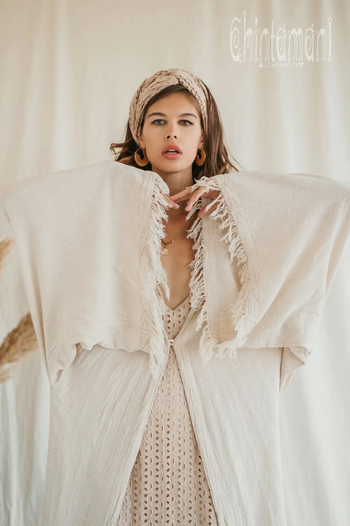 Wide Sleeve Kimono / Off White