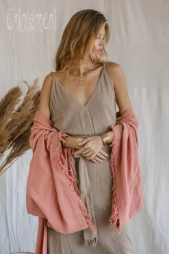 Wide Sleeve Kimono / Soft Pink