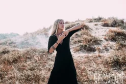 Wrap Boho Dress / Black