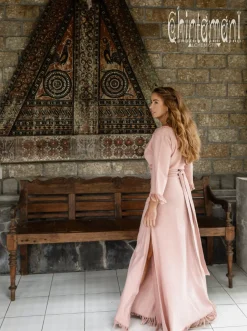 Wrap Boho Dress / Dusty Rose