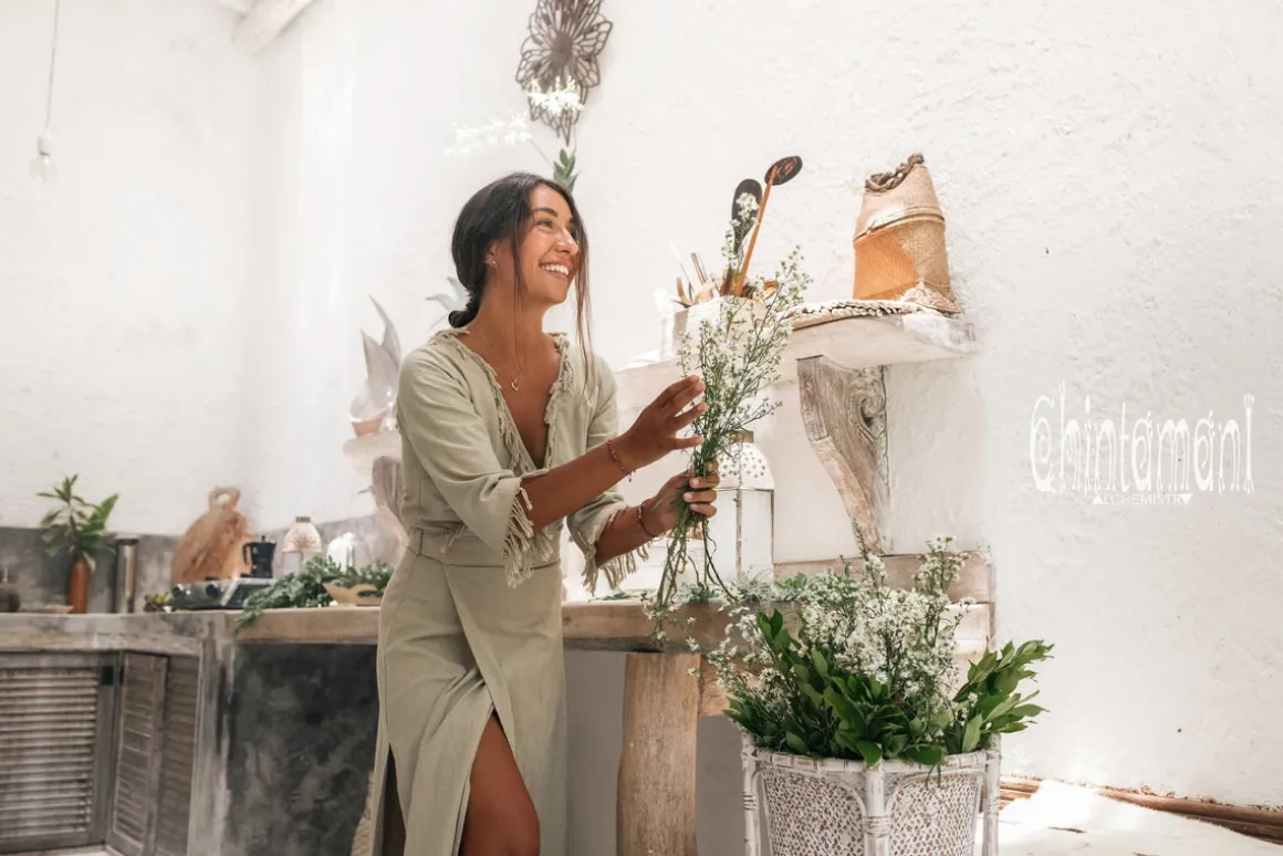 Wrap Boho Dress / Sage Green